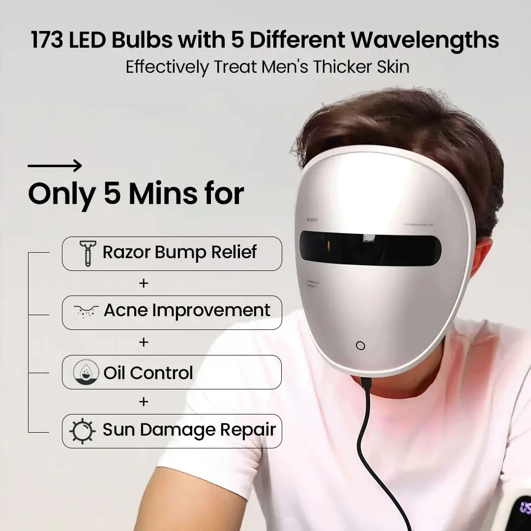 AMIRO Spectra 5-in-1 LED Light Therapy Facial Mask - Image 7