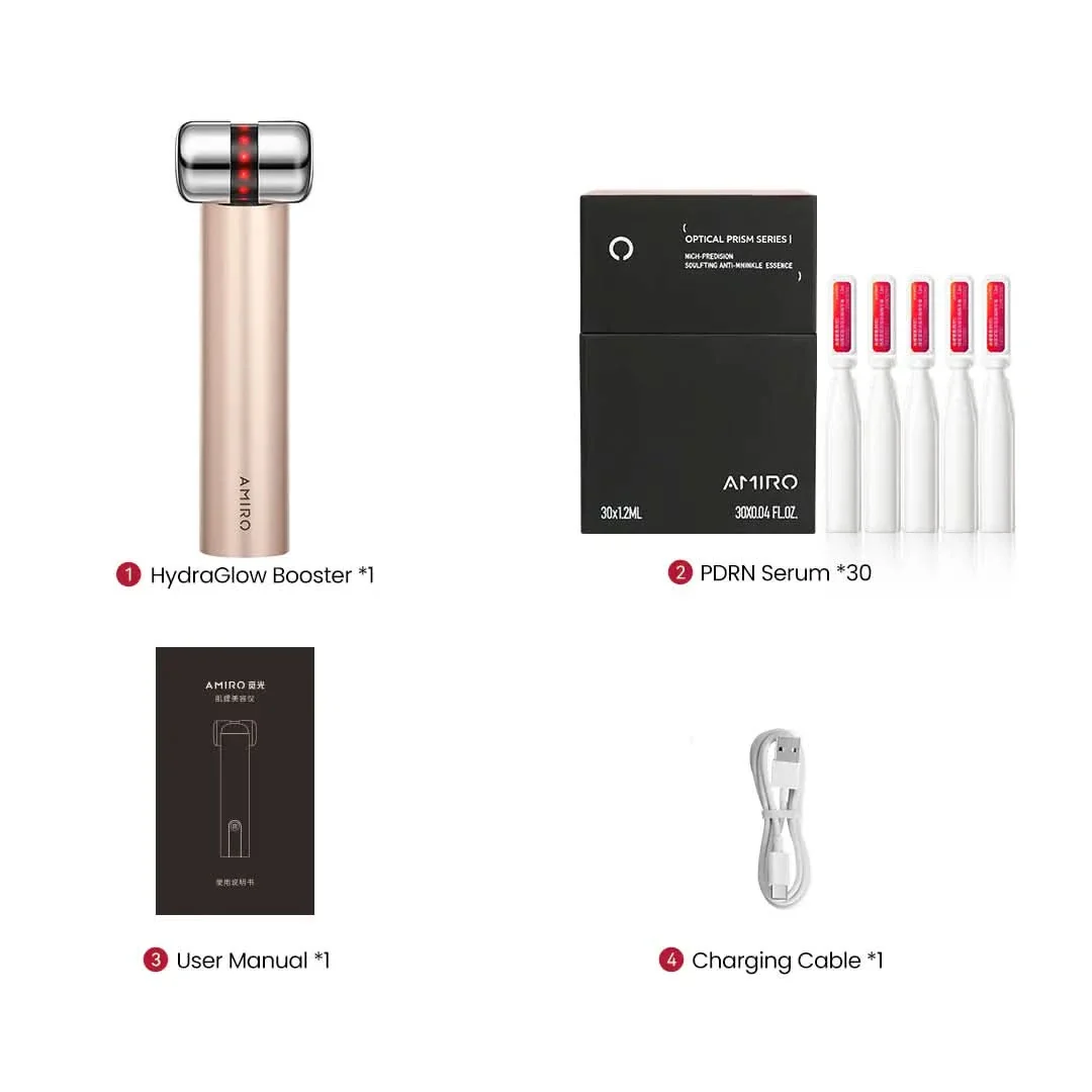 HydraGlow Booster<br><small>Red Light & Microcurrent + PDRN Serum Kit</small> - Image 15